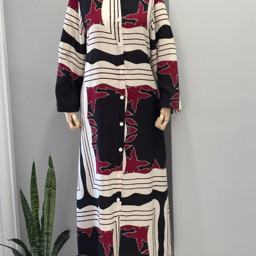 PAMUKLU VİSKON GÖMLEK ELBİSE