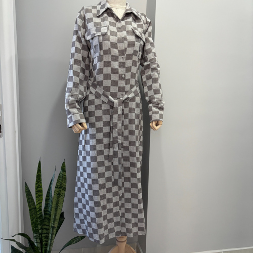 DÖKÜMLÜ KUMAŞ GÖMLEK ELBİSE