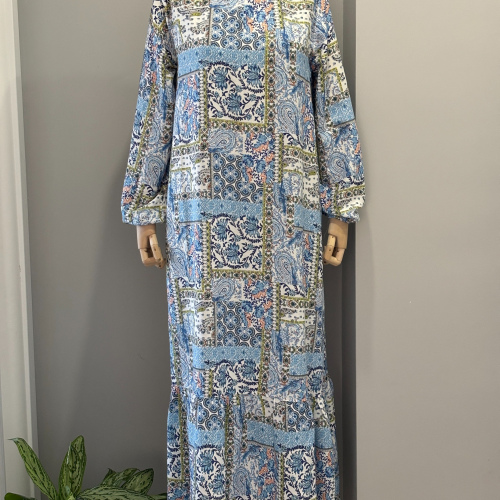 PAMUKLU VİSKON ELBİSE